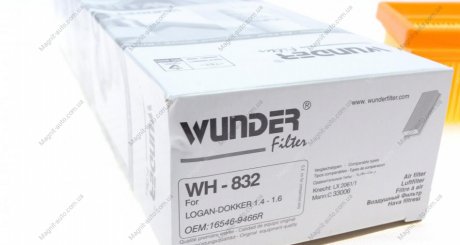 Фільтр повітряний Wunder-filter WH 832