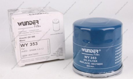 Фільтр масляний Wunder-filter WY 353