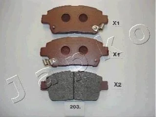 -Колодки гальмівні дискові передні JAPKO 50203