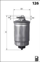 Фільтр палива (аналогWF8265/KL410) MECAFILTER ELG5275 (фото 1)