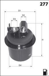 Фільтр палива (аналогWF8158/KL108) MECAFILTER ELE6025