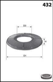 Фільтр повітря (аналогWA6043/LX556) MECAFILTER EL3773