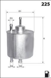 Фільтр палива (аналог/KL167) MECAFILTER ELE6093