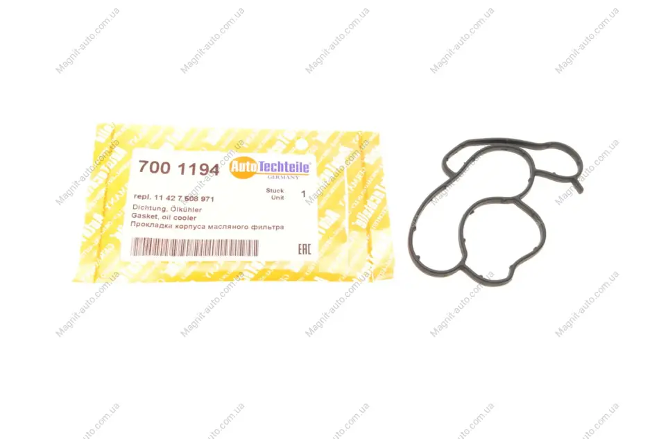 Прокладка корпусу фільтра масляного AUTOTECHTEILE 700 1194 (фото 1)