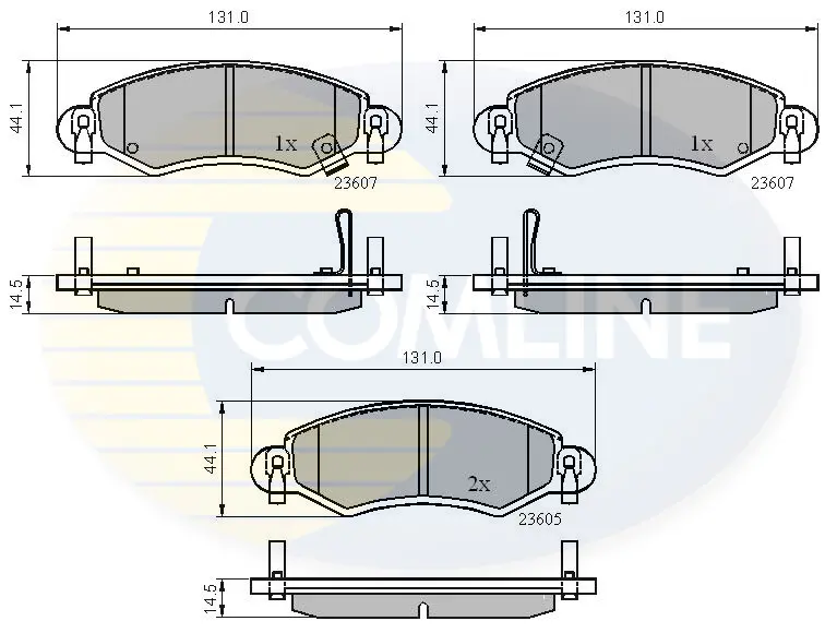 - Гальмівні колодки до дисків Comline CBP3893 (фото 1)