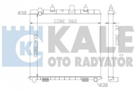 KALE LANDROVER Радиатор охлаждения Range Rover II 3.9/4.6 98- Kale oto radyator 359300