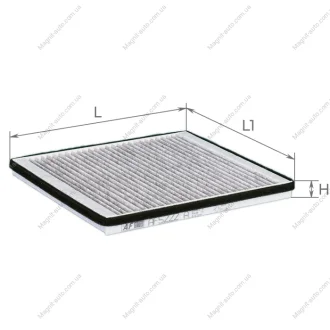 Фільтр салону CHERY M11 угольный (вир-во ALPHA FILTER) Alpha AF5222a