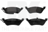 Тормозные колодки дисковые зад. Chrysler Voyager/Dodge RamVan 01- NK 229321 (фото 1)
