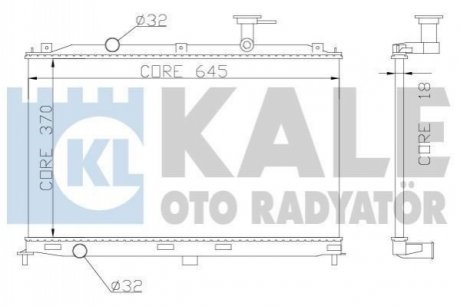 KALE HYUNDAI Радиатор охлаждения Accent III 1.4/1.6 05- Kale oto radyator 358000 (фото 1)