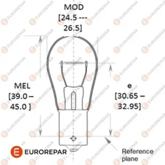 EUROREPAR P21W Quick 12V21W Автолампа Eurorepar 1616431280