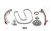 К-кт ланцюга ГРМ (2 шест.+ напр.+ натяжит.) Toyota Corolla (00-), Avensis 1.8i (00-) 1.4i, 1.6i, 1.8i JAPKO KJK201 (фото 2)