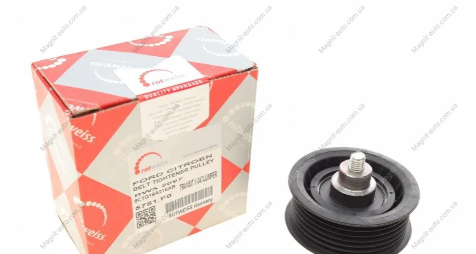 Ролик натяжний ременя генератора Rotweiss RWS2097 (фото 1)