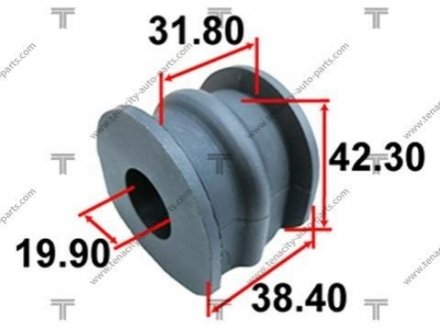 Втулка стабілізатора гумова TENACITY ASBNI1012
