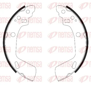 Колодки тормозные барабанные REMSA 4247.00