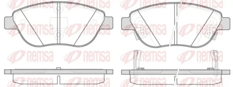 Колодки тормозные дисковые REMSA 0859.32