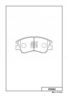 Колодки гальмівні дискові KASHIYAMA D6082