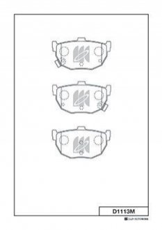Колодки гальмівні дискові KASHIYAMA D1113M