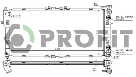 Радиатор охлаждения PROFIT PR 3030A3