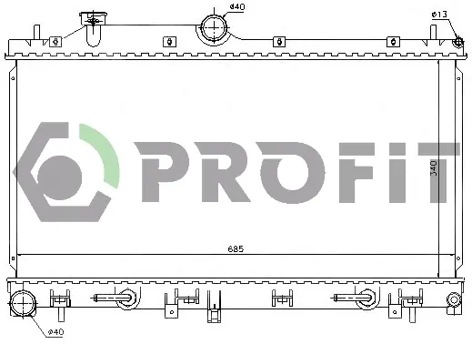 Радиатор охлаждения PROFIT PR 2910A2 (фото 1)