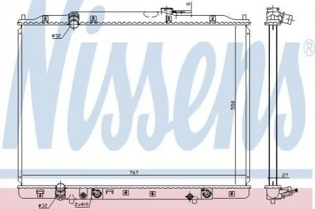 Радиатор охлаждения NISSENS 68151