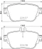 Гальмівні колодки дискові зад. MERCEDES C W205 13- E W213 16- HELLA 8DB 355 025-781 (фото 1)