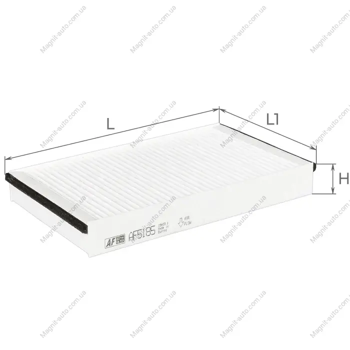 ALPHA FIAT Фильтр воздушный салона MULTIPLA 98- Alpha AF5185 (фото 1)