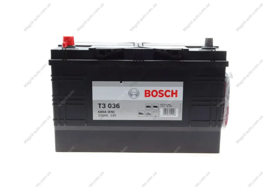Акумулятор Bosch 12В/110Аг/680А/28,58кг BOSCH 0 092 T30 361 (фото 1)