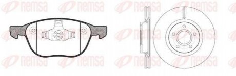 Комплект: 2 диска+ 4 колодки гальмівних REMSA 81082.01