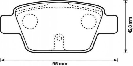 FIAT Тормозные колодки задние STILO, BRAVO 1.2 16V-2.4 20V 01- Jurid 573105J (фото 1)