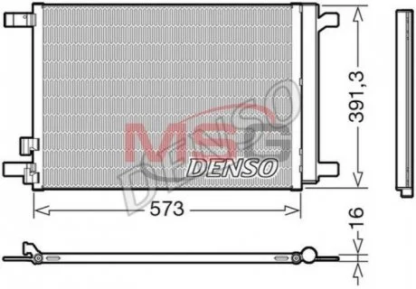Конденсер кондиціонера DENSO DCN32066