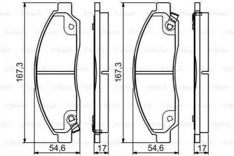 ISUZU Тормозные колодки передн.GREAT WALL Hover 06-, ISUZU D-Max 2,5D 07- BOSCH 0986495159