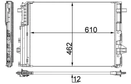 Радиатор кондиционера MAHLE / KNECHT AC 446 000S