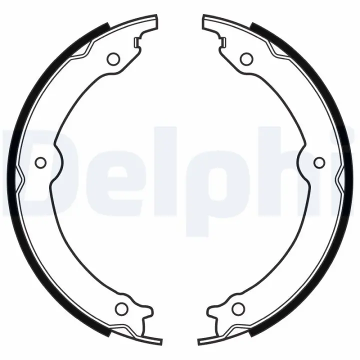 Комплект гальмівних колодок, стоянкове гальмо Delphi LS2152 (фото 1)
