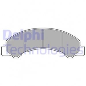 К-т тормозных колодок TOYOTA DYNA 06- Delphi LP2769