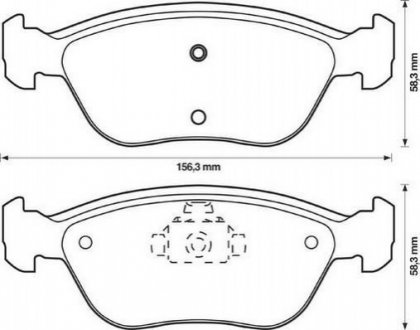 VOLVO Тормозные колодки дисковые C70,V70 98-00 Jurid 571457J