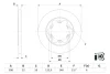 Тормозной диск BOSCH 0986479D43 (фото 1)