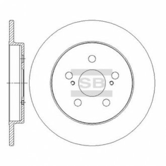 Шт. Гальмiвний диск Hi-Q (SANGSIN) SD4060