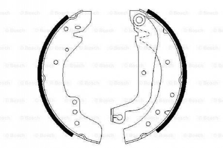 Колодки гальмівні барабанні BOSCH 0 986 487 547