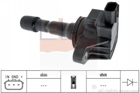 Котушка запалювання Honda Civic 1.4 08-/Jazz 1.2/1.3/1.4 08- EPS 1.970.603