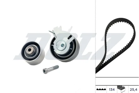 SKF К-кт. ГРМ (рем.+2шт.ролика+крепление) Citroen Berlingo 1.6, Peugeot 307 1.6 DOLZ SKD042