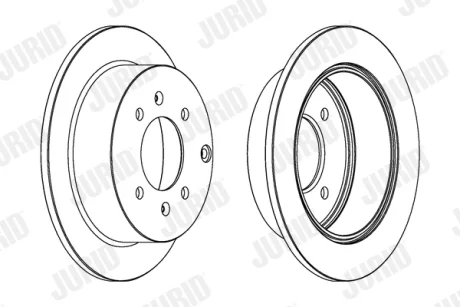 JURID HYUNDAI Диск тормозной задн.Matrix,Sonata IV,Kia Magentis 01- Jurid 563042JC