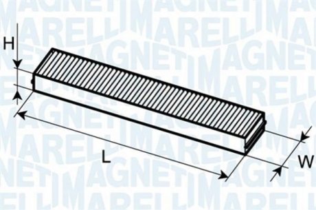 Фильтр салона FORD GALAXY 1996- [] MAGNETI MARELLI 350203061130