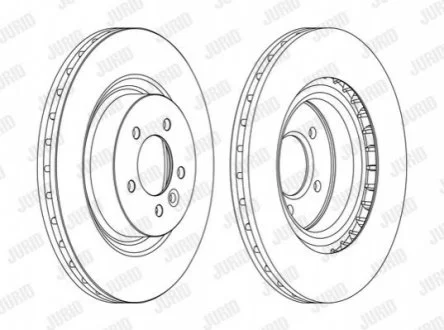 LANDROVER Диск тормозной передн.Range Rover Sport 05- Jurid 562654JC-1
