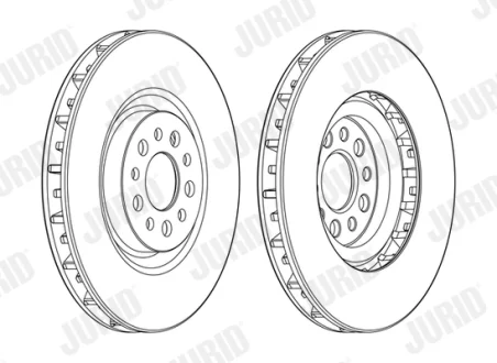 JURID CITROEN Диск торм. пер. C8, FIAT Ulysse, PEUGEOT 807 Jurid 562394JC-1