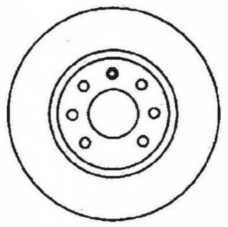 VOLVO Тормозной диск передний 440-460 -96 Jurid 561446JC (фото 1)