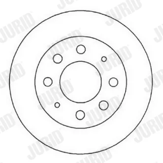 FIAT Диск тормозной передний Doblo 10- Jurid 561824JC