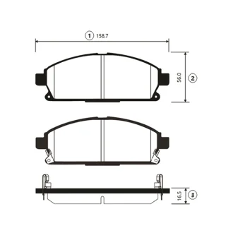 Колодки гальм NISSAN X-TRAIL передн. (вир-во) CTR GK0724