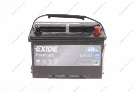 Стартерна батарея (акумулятор) EXIDE EA680