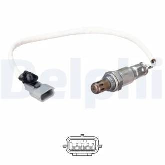 Лямбда-зонд (кількість дротів 4, 350мм) NISSAN JUKE, MICRA V, PULSAR, QASHQAI II 0.9/1.2 11.13- Delphi ES21170-12B1