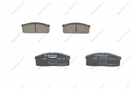 Гальмівні колодки пер. NISSAN BLUBIERD 80- BOSCH 0986494530